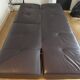 Smala Aubergine Leather Sofa - Pascal Mourgues for Ligne Roset