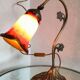 Art Nouveau tulip articulated lamp signed Art de France
