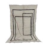 Handmade wool Berber rug 260 X 150 CM