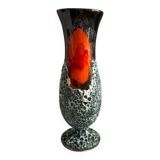 Superb Vintage Vallauris Vase – "Sea Foam" & Lava Decor