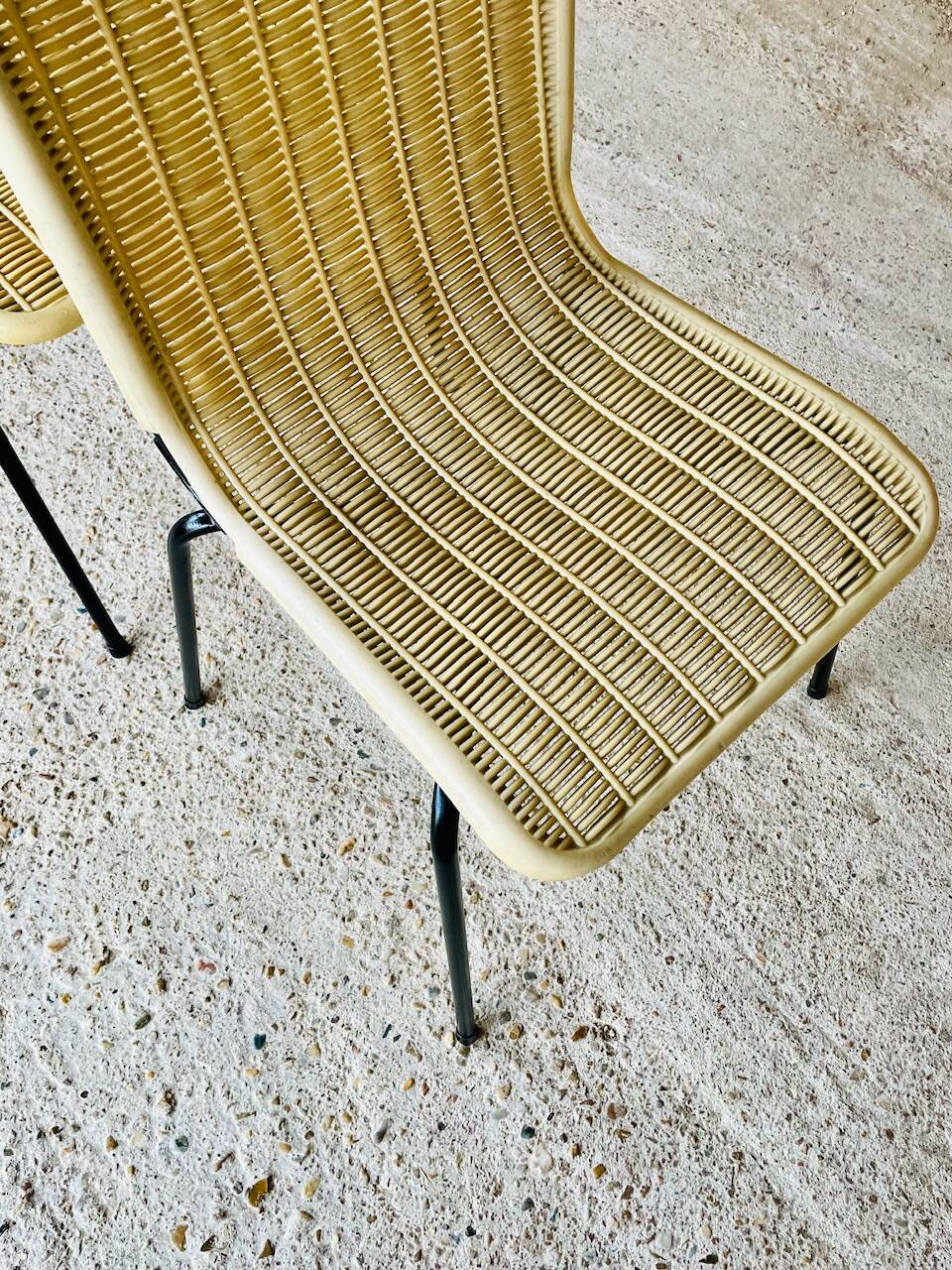 Pair of vintage garden chairs by Fantasia, circa 1950s