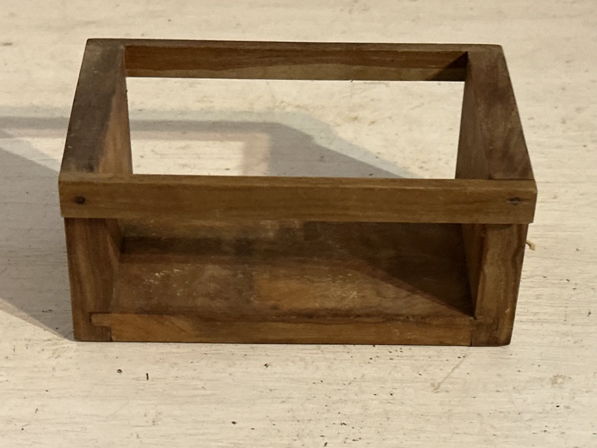 Brutalist condiment service in wood – Mid-Century 1950s