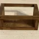 Brutalist condiment service in wood – Mid-Century 1950s