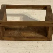 Service à condiments brutaliste en bois – Mid-Century années 50