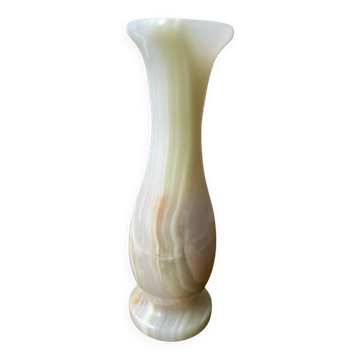 Alabaster soliflore vase