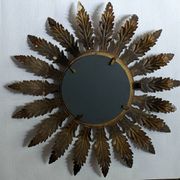 Miroir soleil métal vieilli décoration campagne