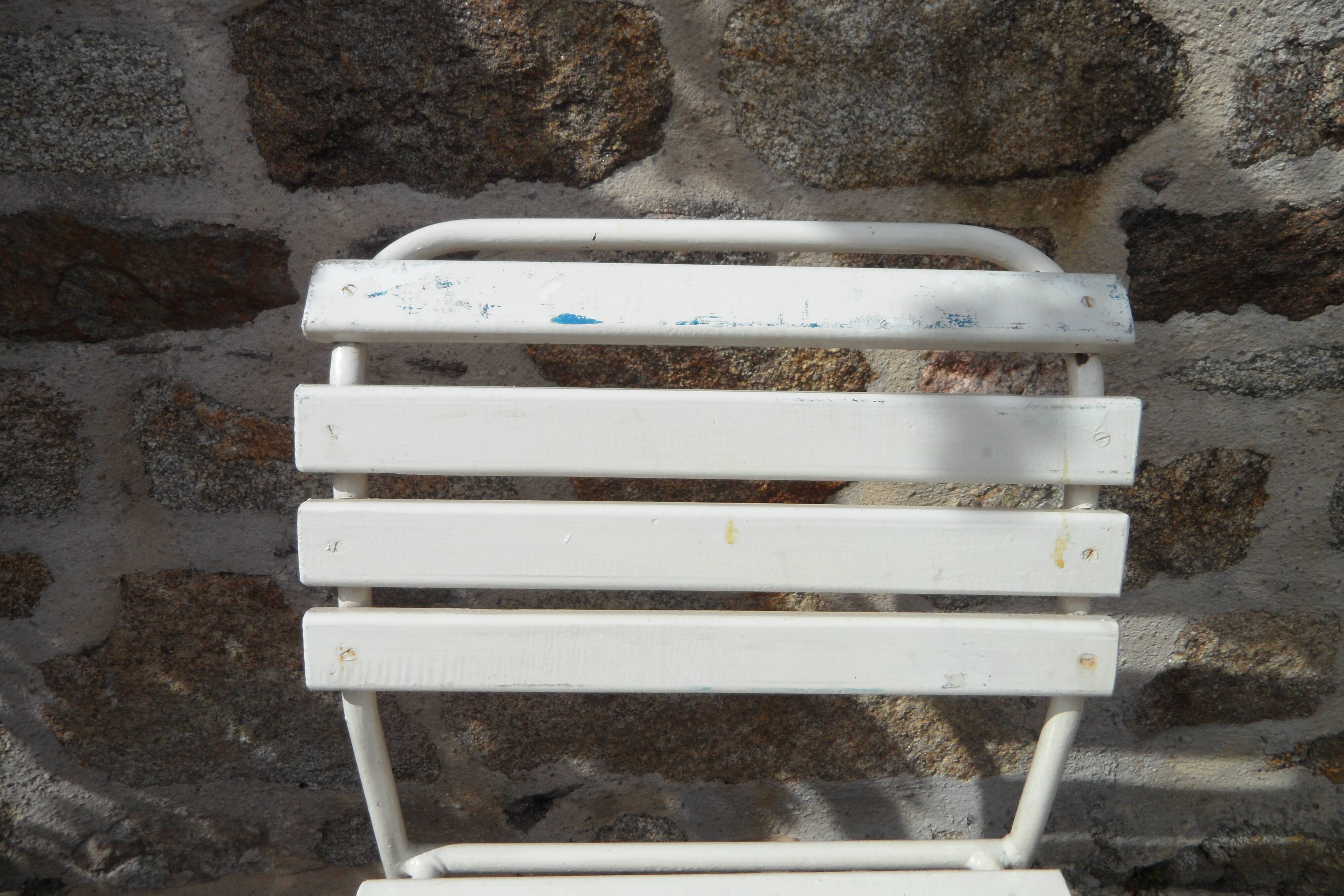 Chair battened vintage 40s