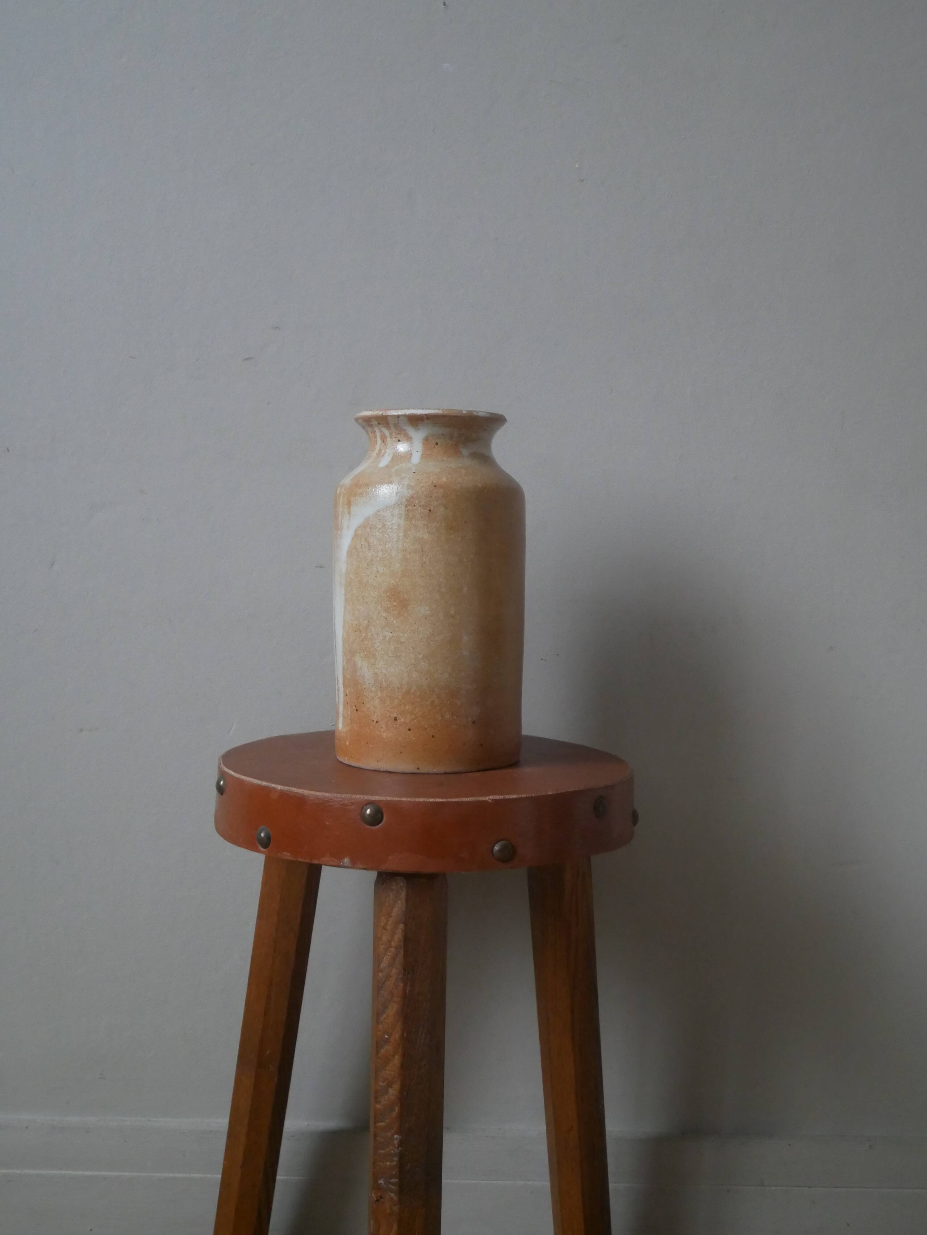 vintage stoneware vase ceramic handmade pottery decoration scandinavian countryside bohemian