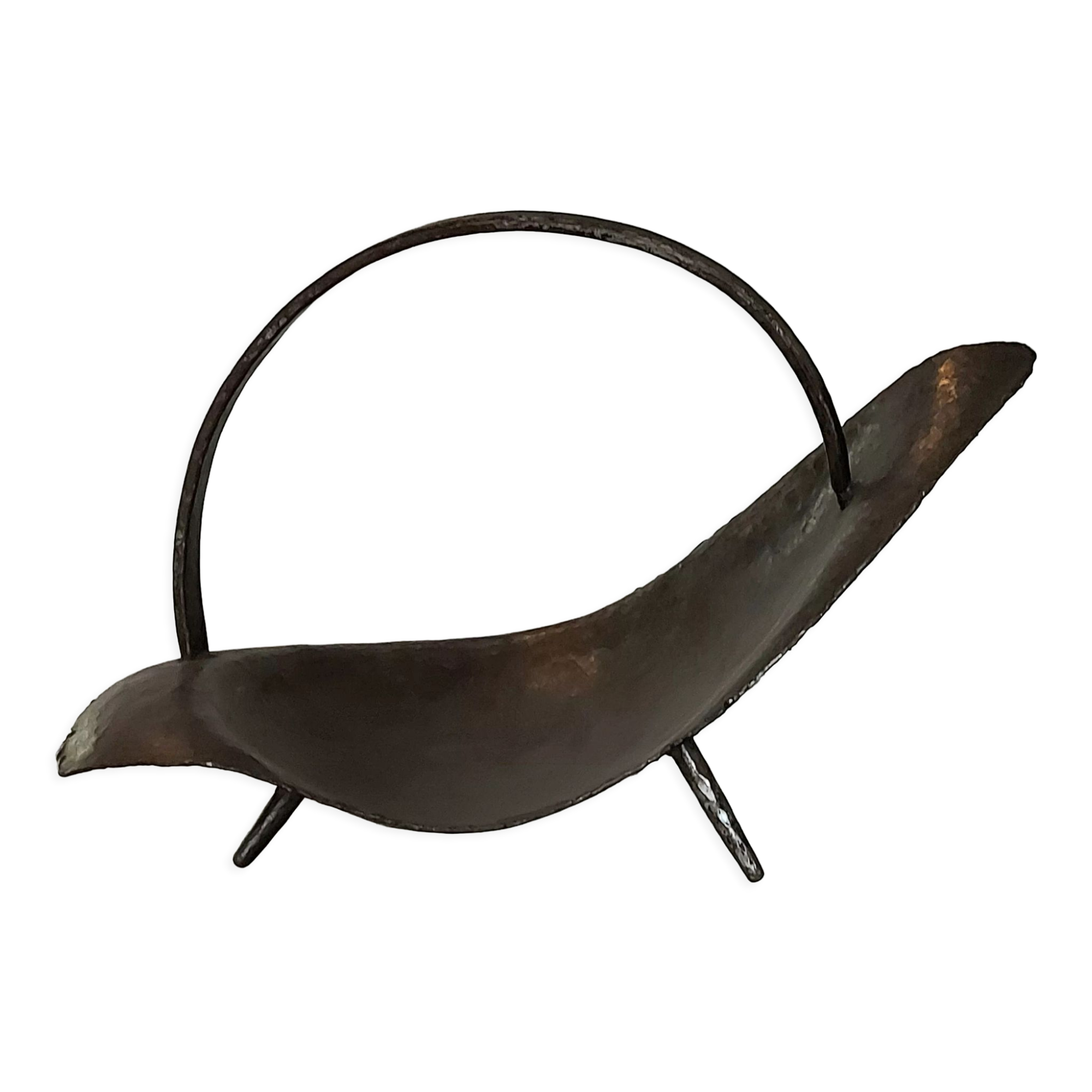 Sculptural cut in hammered iron year 50