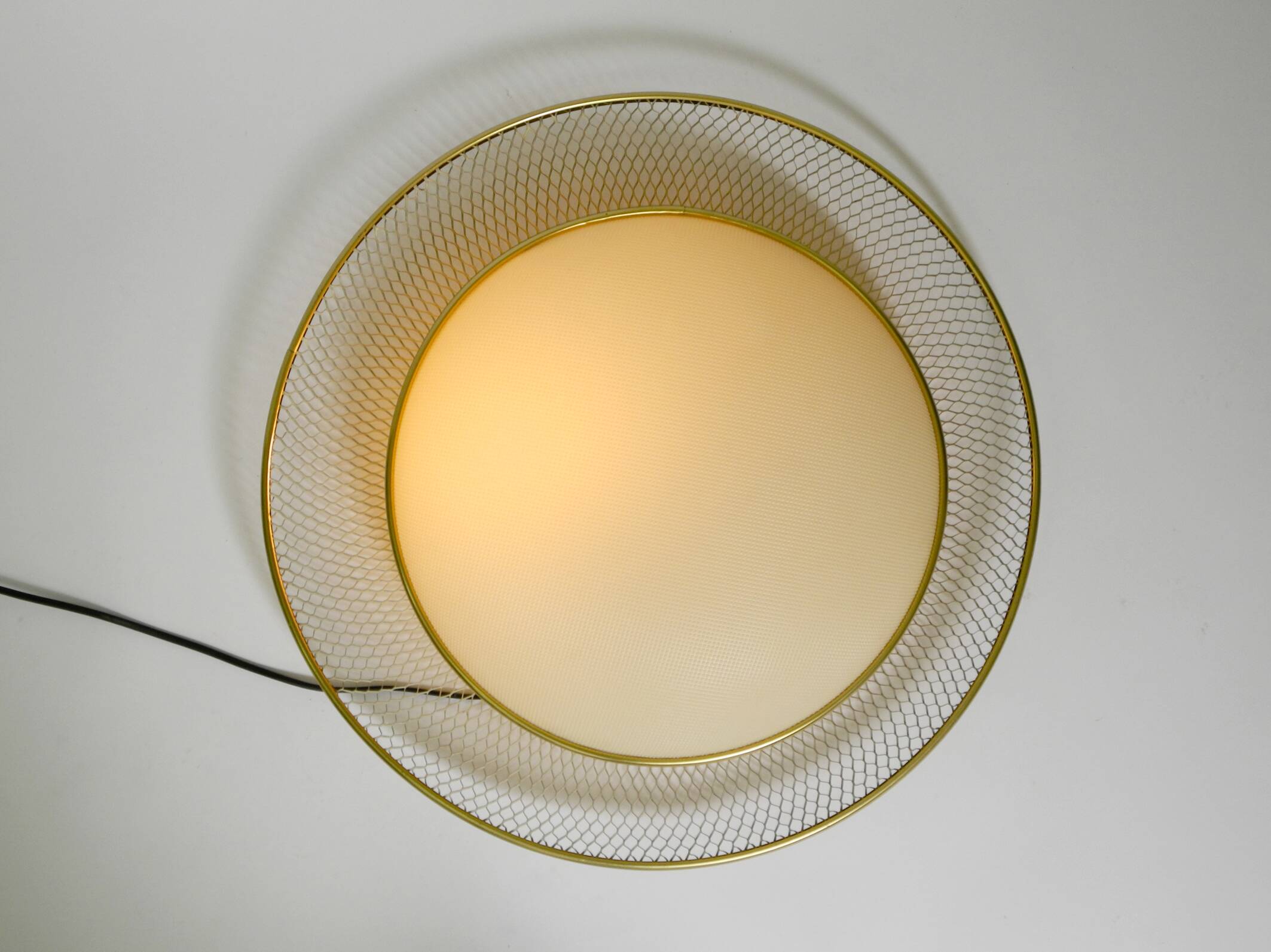 Mid Century ceiling lamp from ERCO made of expanded metal
