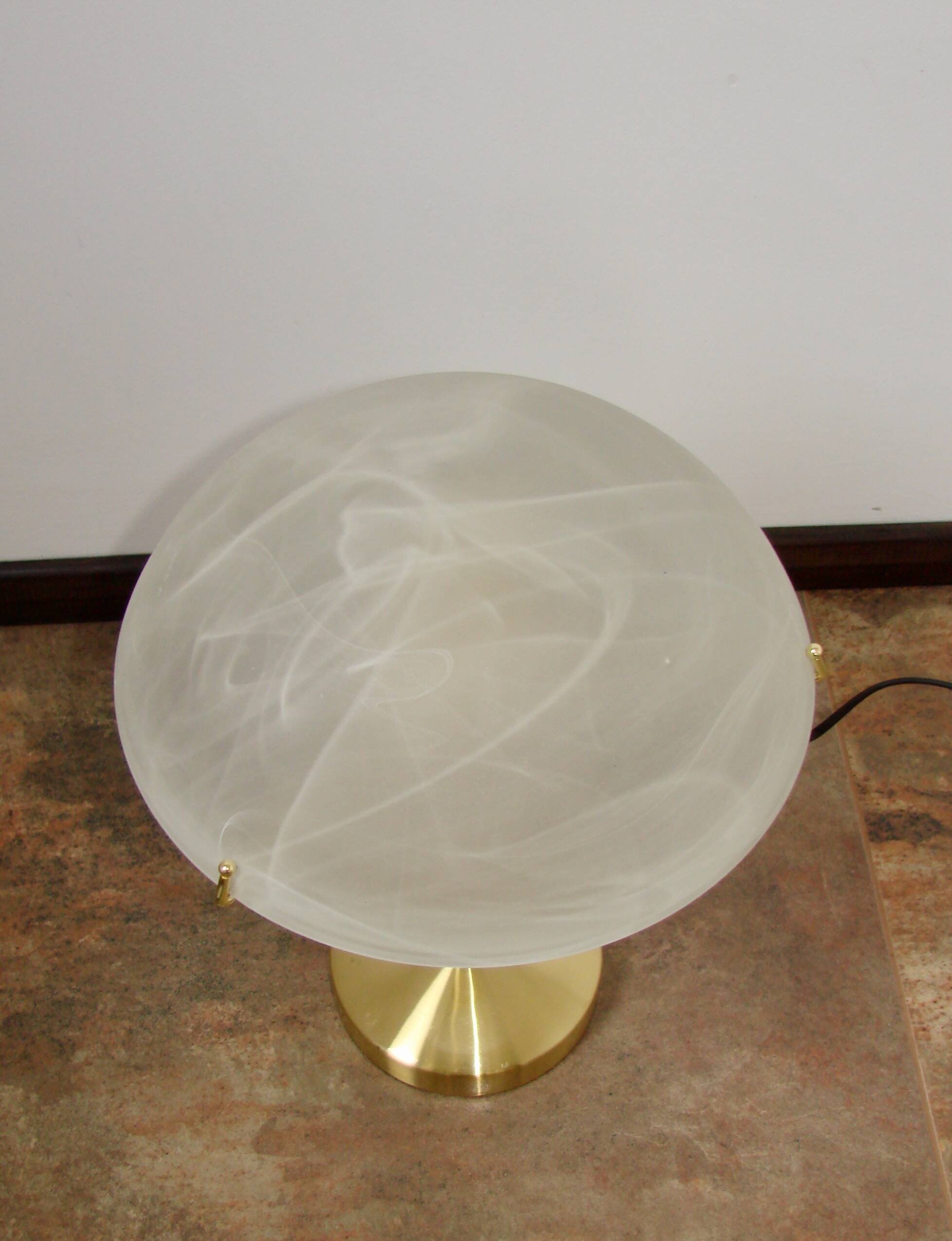 Modern table lamp – 2000s, gold base, glass, E14