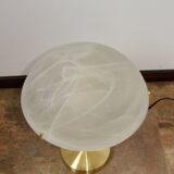 Modern table lamp – 2000s, gold base, glass, E14