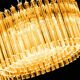 Mid-Century Modern Italian Amber Triedro "Concava" Chandelier