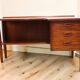 Scandinavian "boomerang" free-form desk in teak - 1960s