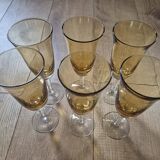Yellow champagne flutes