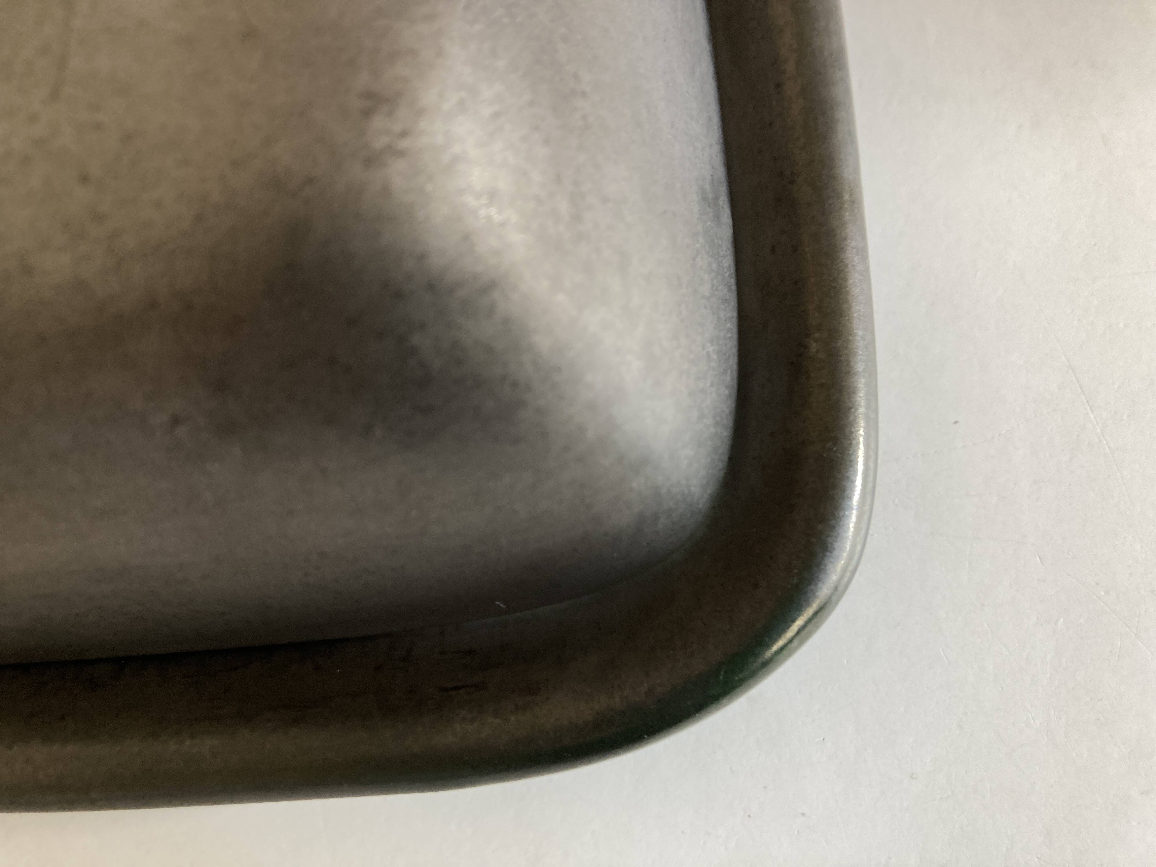 1960 Vallauris enameled earthenware butter dish