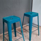 Pair of industrial bar stools