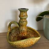 Enamel hand candle holder