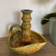 Enamel hand candle holder