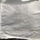 2-seater sheet embroidered FH and mestizo cream tablets