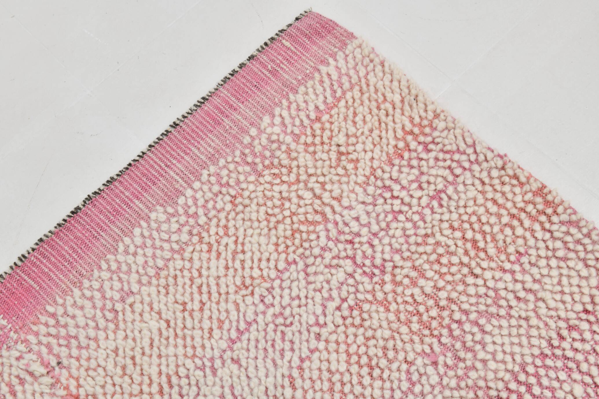 Oversize Pink Kilim Rug, 265x322Cm