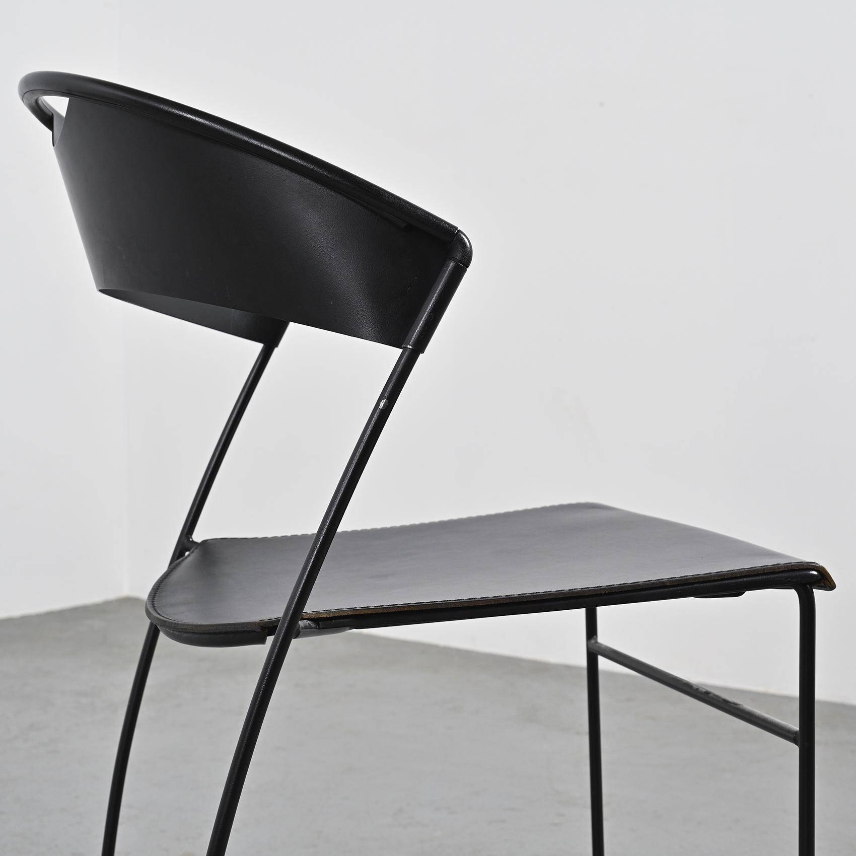 Stacking chairs "Juliette" by Hannes Wettstein, Baleri circa 1987