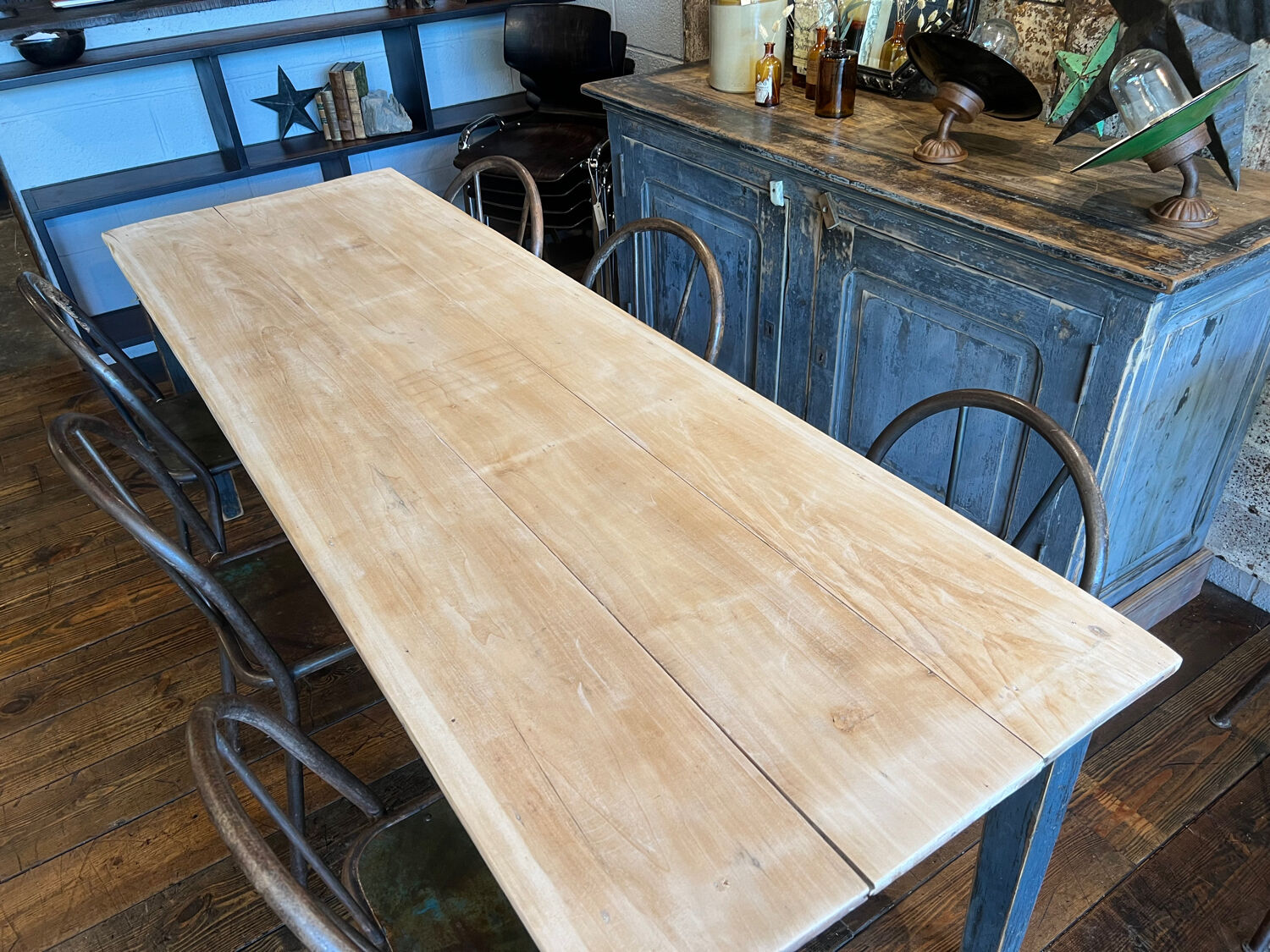 Patinated dining table