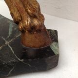 Wooden and marble saddler Napoleon III era