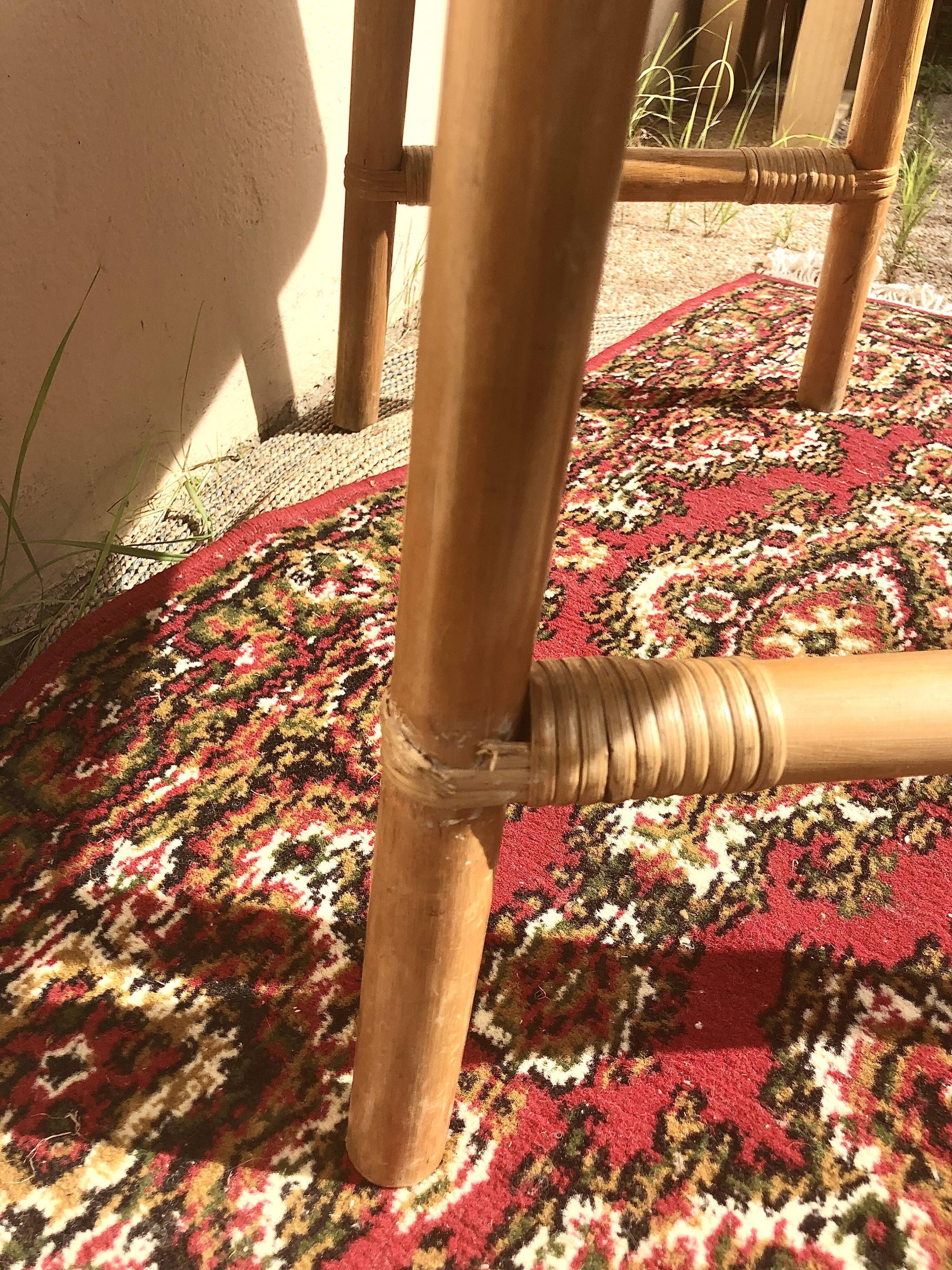 Vintage bamboo / rattan coffee table