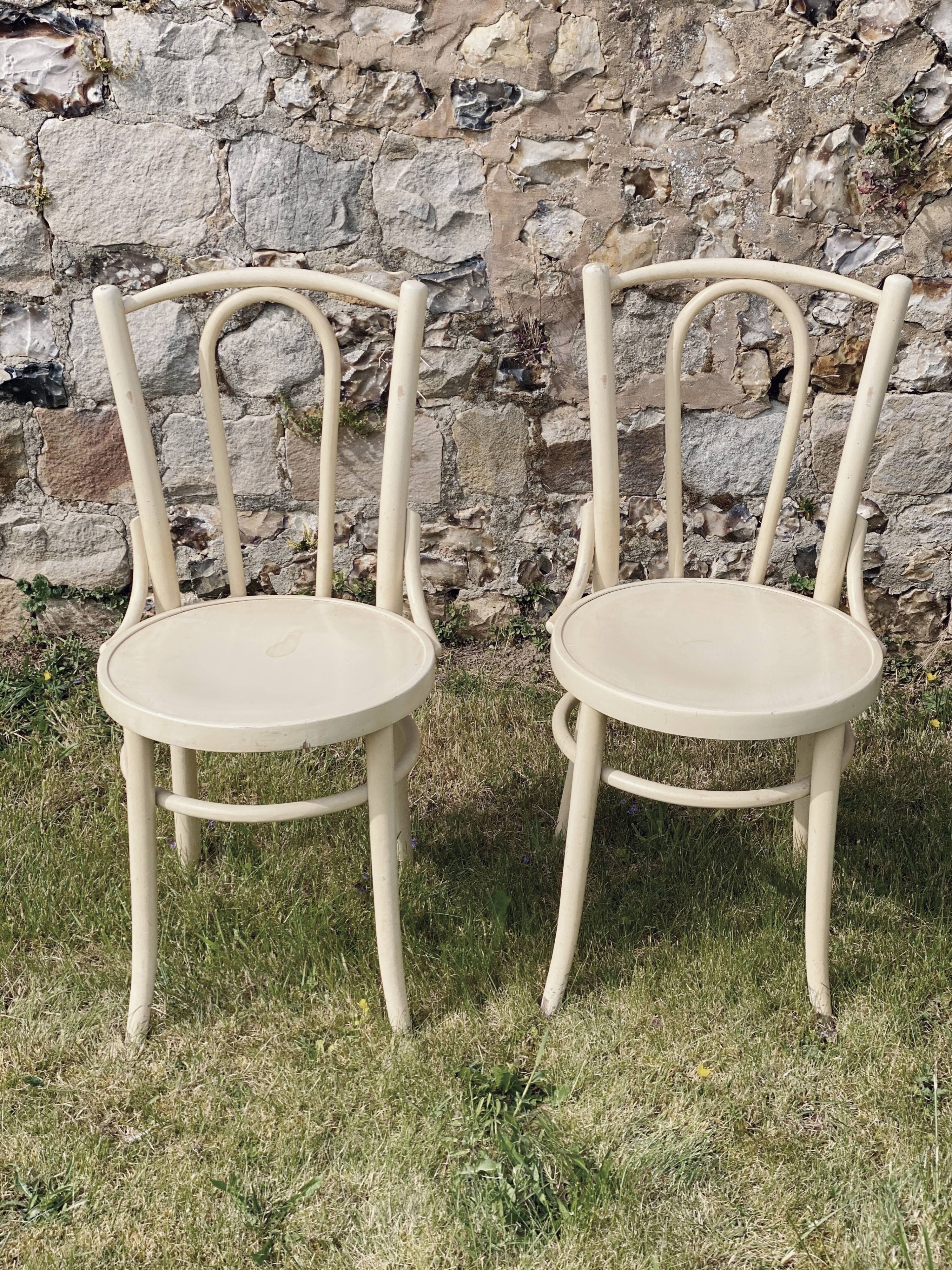 Pair of bistro chairs