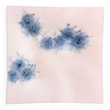 Square plate in opaline signed Bernard Gilbert