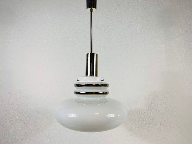 Glass pendant lamp Sölken, Germany, 1970s