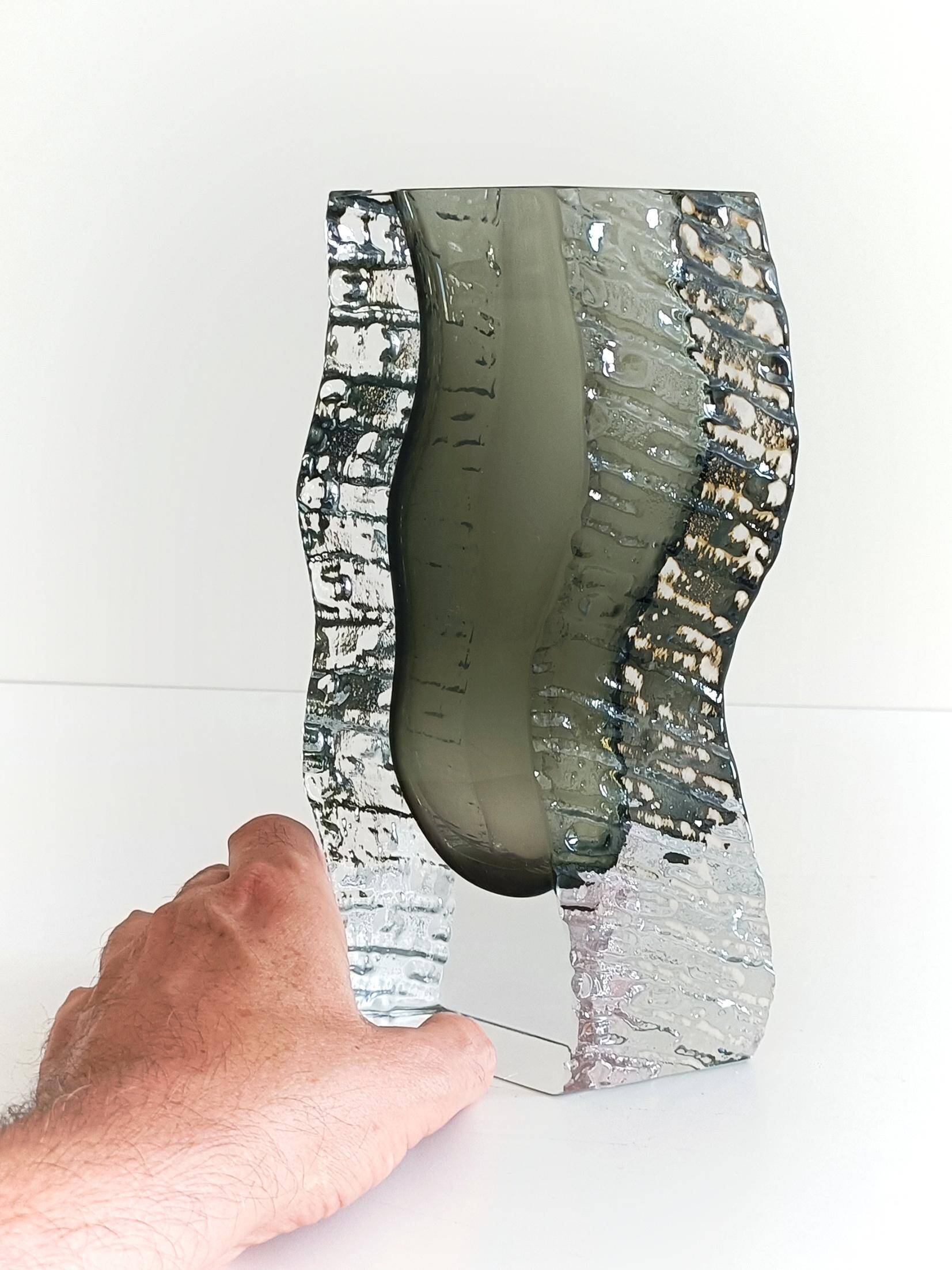 Murano Sommerso  Glass Vase by Alessandro Mandruzzato, Italy,  1970s