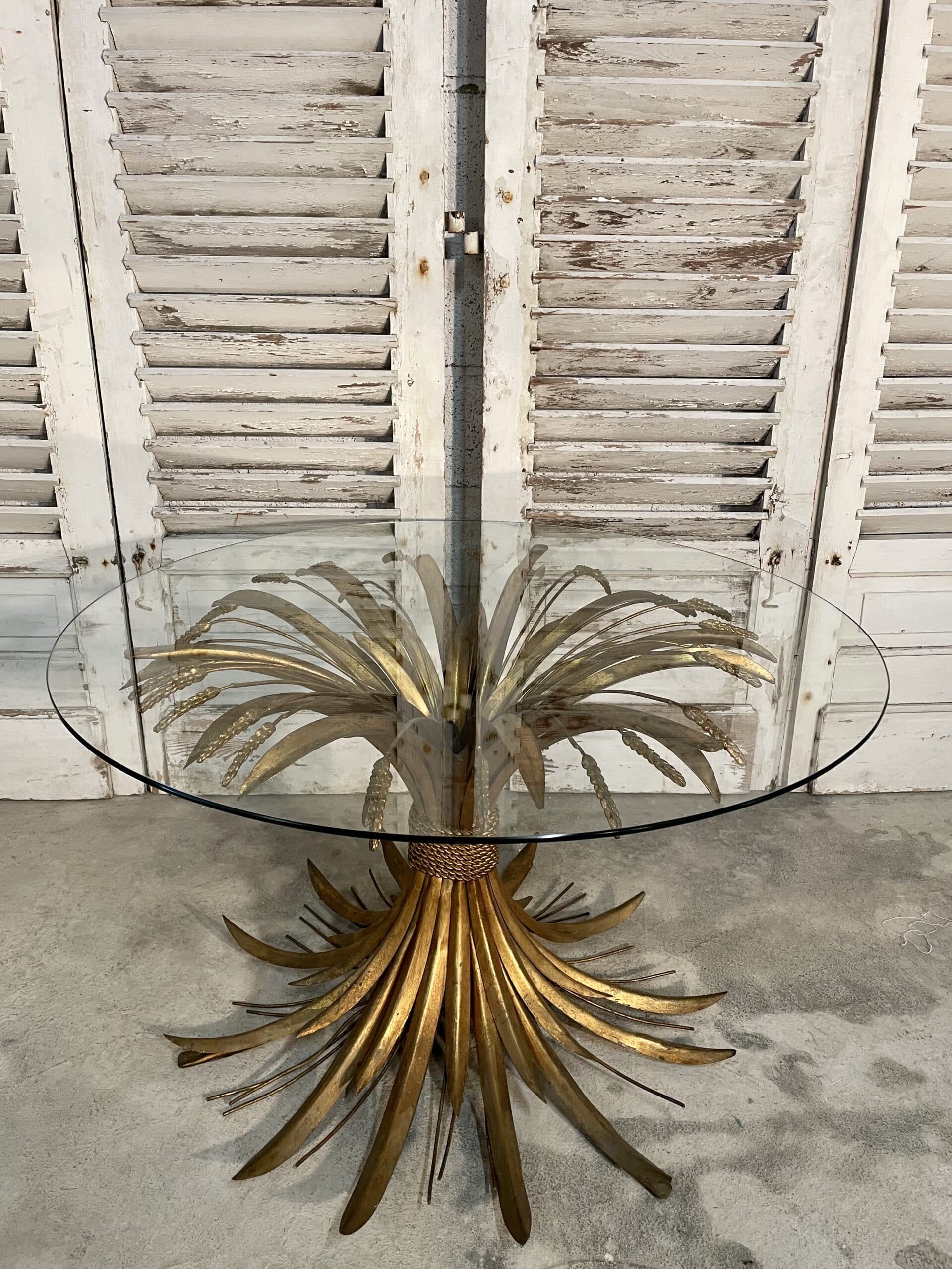Coffee table sheaf of wheat "coco chanel" by robert goossens