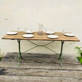 Old bistro table 6 people