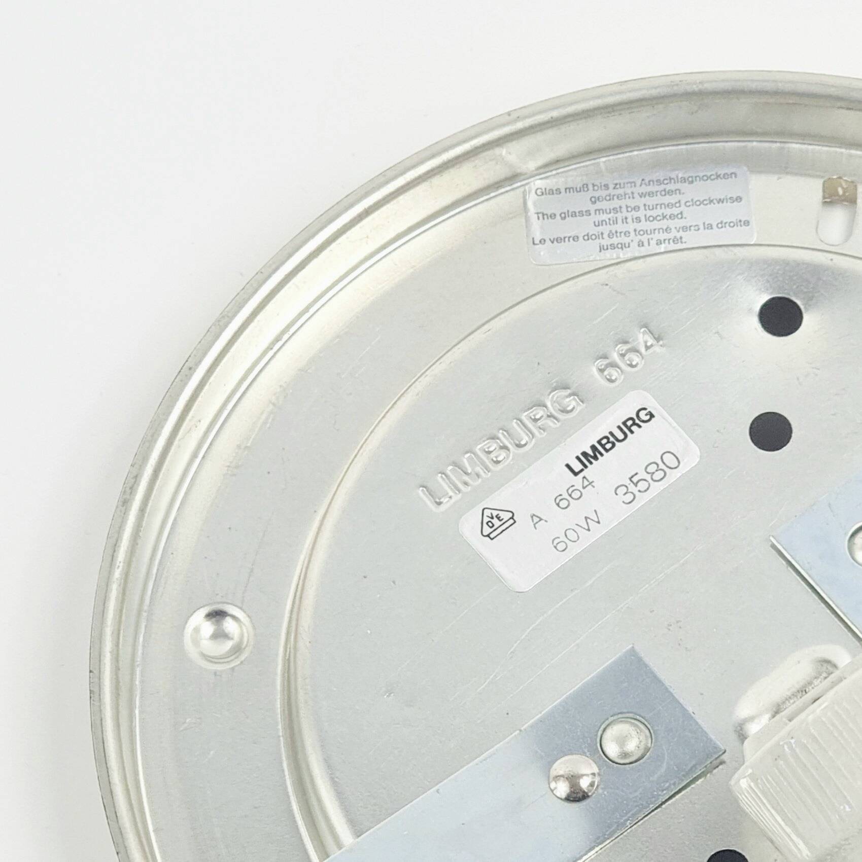 Pair of Mid-Century Art Deco Geometric Glass Wall Lights - Limburg, 1970s