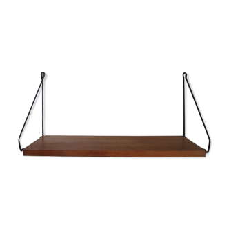 Étagère murale vintage bois 1960