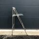 Lot of 2 high folding chairs in lucite