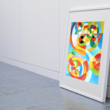Peinture style Orphisme Delauney - 33x24cm