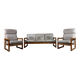 1960s 1970s Teak Sofa & 2 Easy Chairs by Holstebro Møbelfabrik A/S