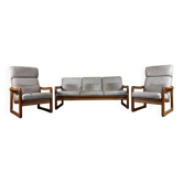 1960s 1970s Teak Sofa  & 2 Easy Chairs  by Holstebro Møbelfabrik A/S