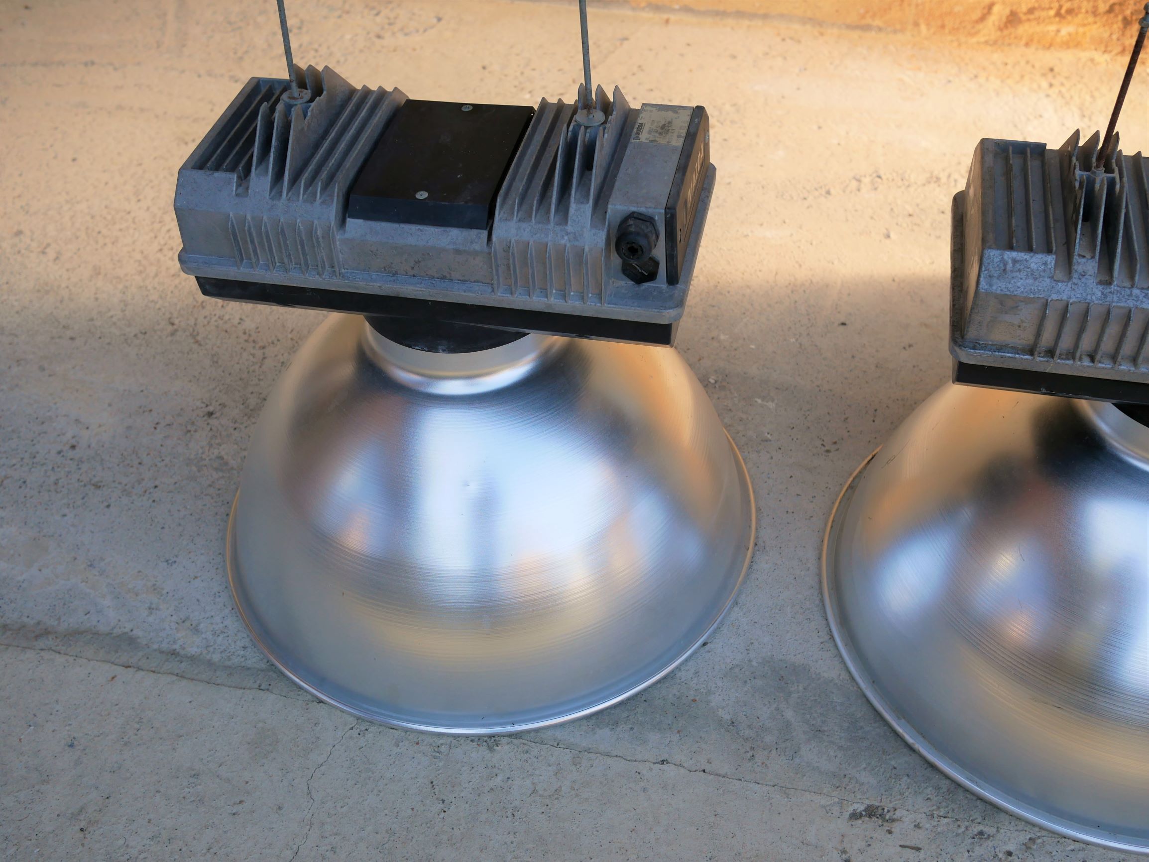Pair of industrial hanging by Mazda