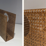 Plexiglas magazine racks and inlaid canning