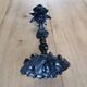 Black metal candle holder/candlestick