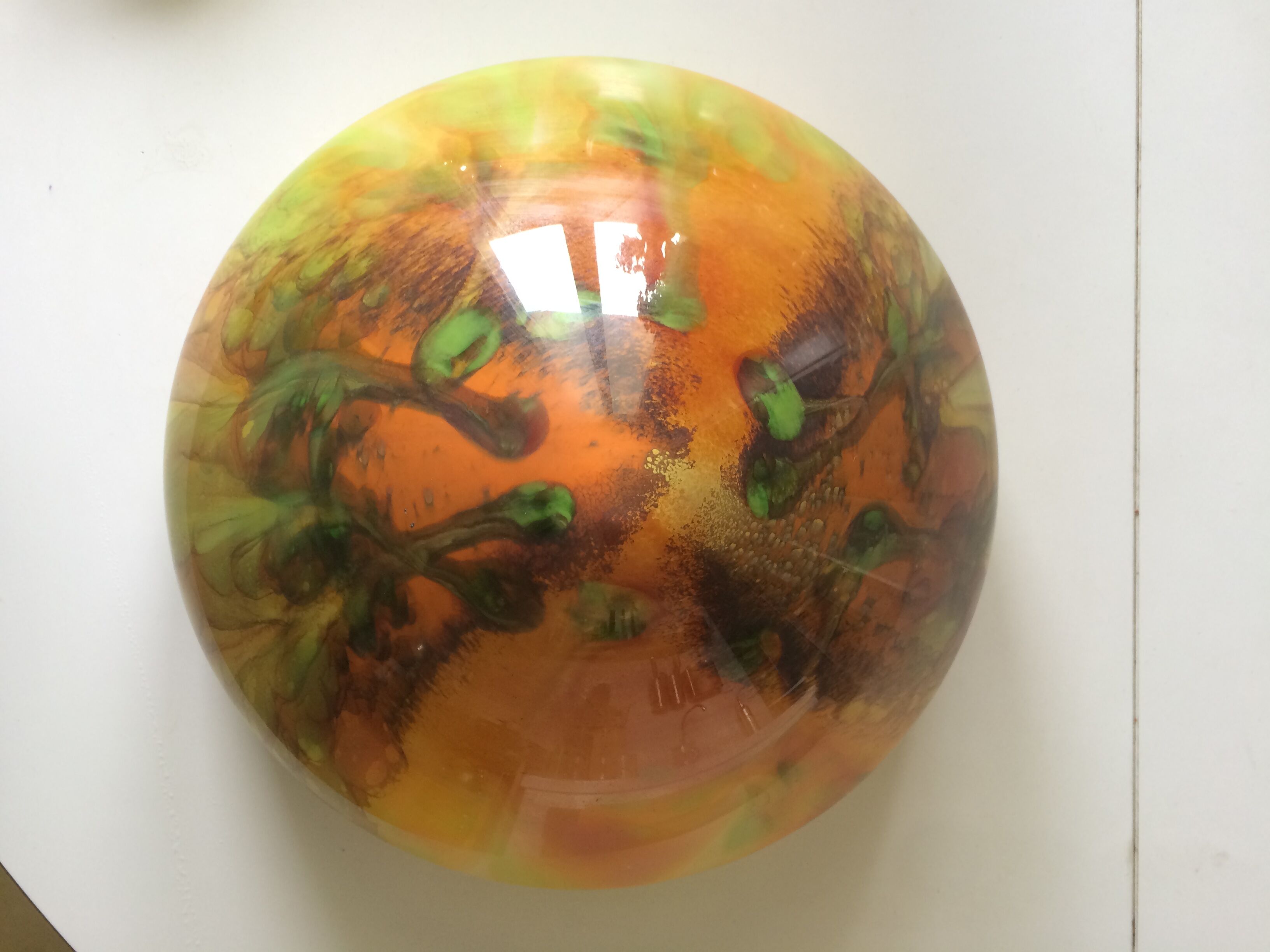 Odeon model mushroom lamp, La Rochère Glassworks France