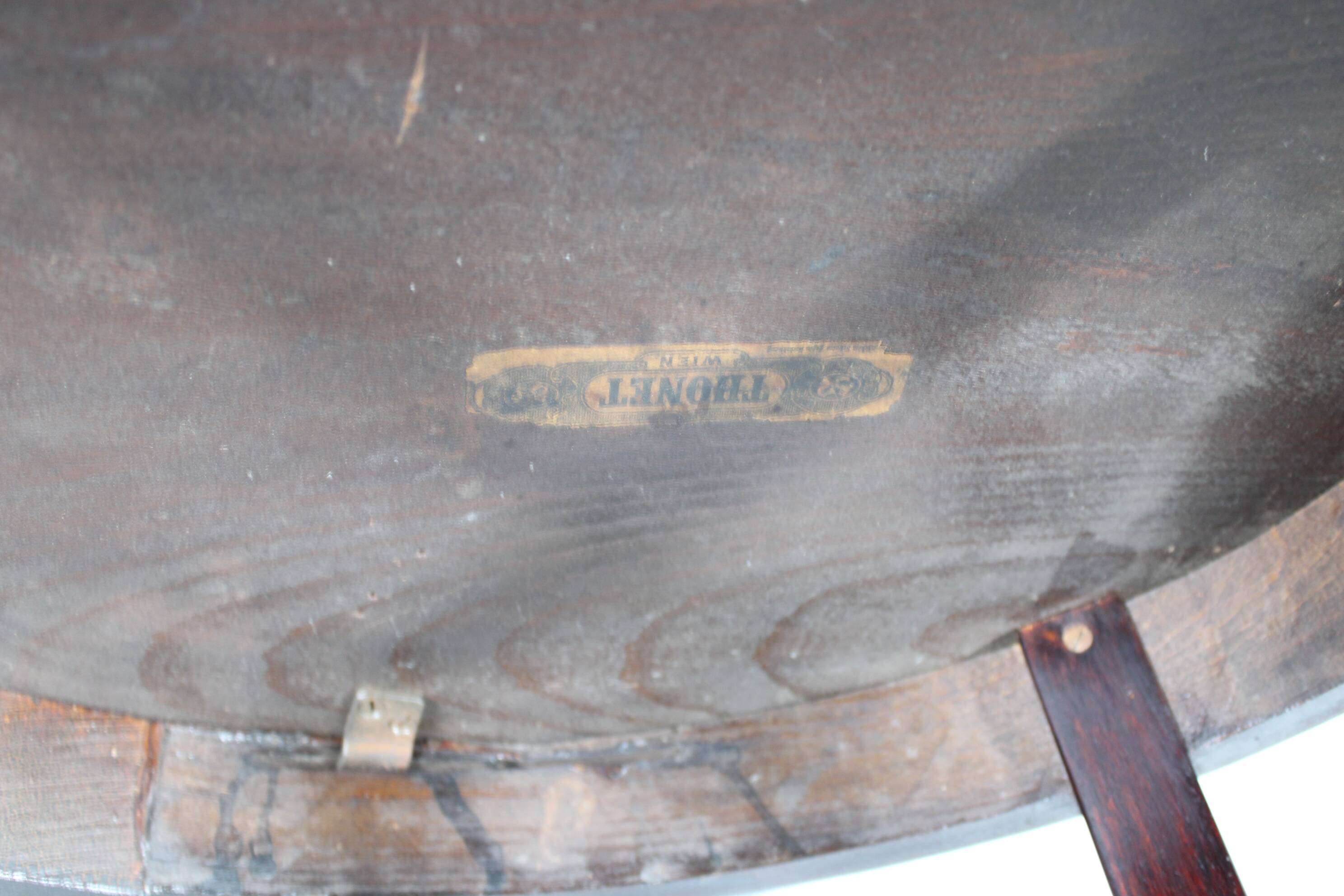 1930s pair of restored Thonet side tables No. 206, Czechoslovakia