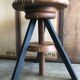 Stool with screws vintage artist painter wood