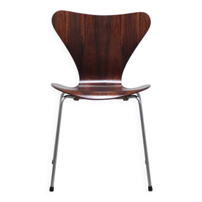 Chaise latérale 'Series 7' en palissandre par Arne Jacobsen pour Fritz Hansen, 1973