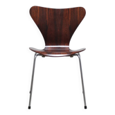 Chaise latérale 'Series 7' en palissandre par Arne Jacobsen pour Fritz Hansen, 1973