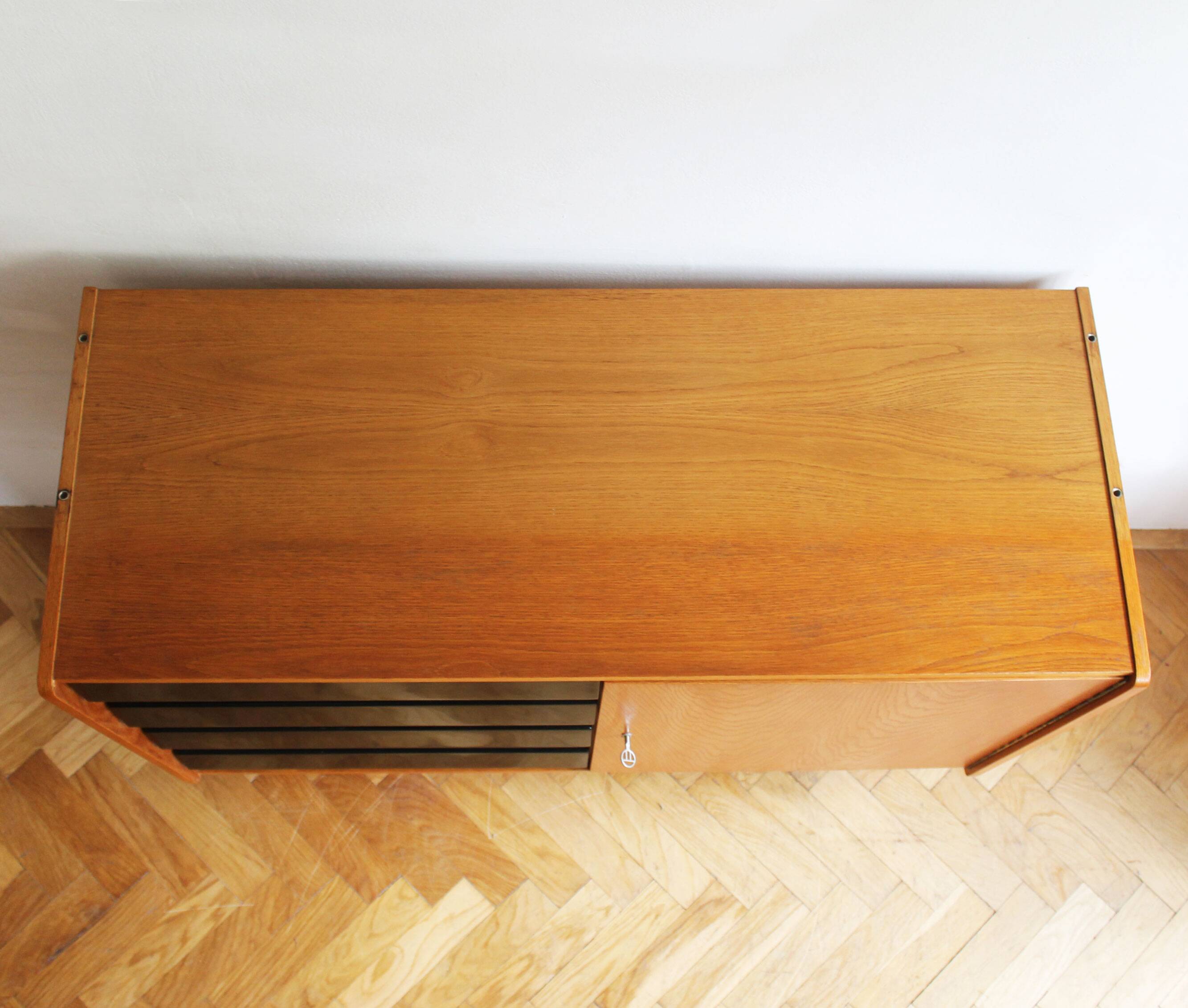 Original 1960s U-458 Sideboard by Jiří Jiroutek, Czechoslovakia